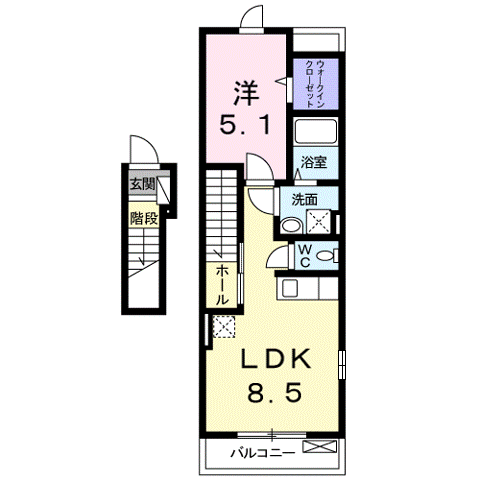 滋賀県湖南市下田 三雲駅 1LDK アパート 賃貸物件詳細