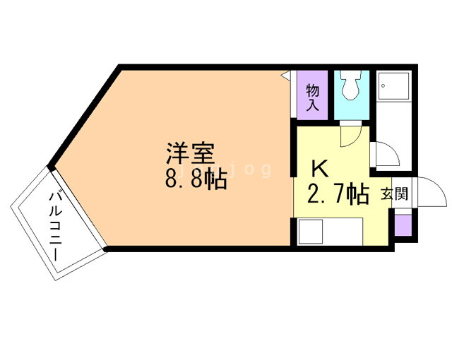 北海道札幌市中央区北十条西２１ 二十四軒駅 1K マンション 賃貸物件詳細