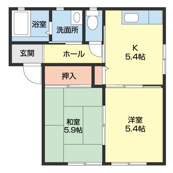 和歌山県有田市新堂 箕島駅 2K アパート 賃貸物件詳細