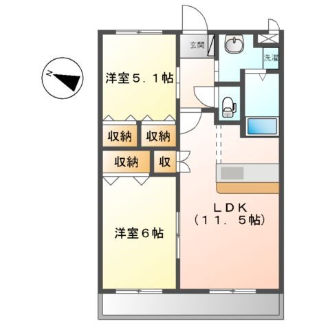 愛知県名古屋市緑区有松幕山 有松駅 2LDK アパート 賃貸物件詳細