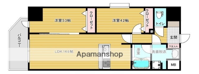 福岡県福岡市西区愛宕南１ 室見駅 2LDK マンション 賃貸物件詳細