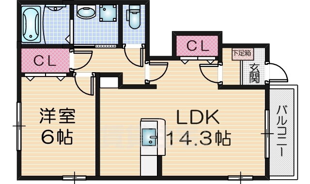 大阪府東大阪市三島２ 鴻池新田駅 1LDK アパート 賃貸物件詳細