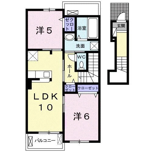 宮城県柴田郡大河原町字新南 大河原駅 2LDK アパート 賃貸物件詳細