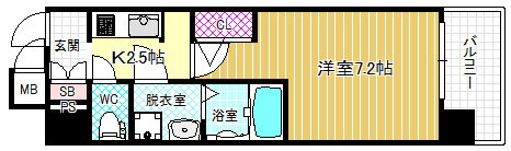大阪府大阪市福島区玉川３ 野田駅 1K マンション 賃貸物件詳細