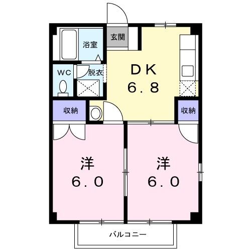 茨城県筑西市菅谷 下館駅 2DK アパート 賃貸物件詳細