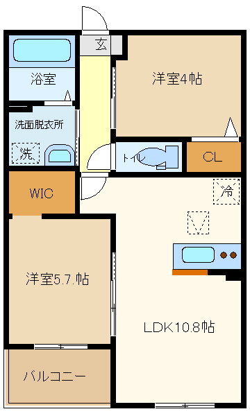 埼玉県越谷市大字大里 大袋駅 2LDK アパート 賃貸物件詳細