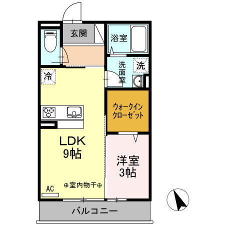 山梨県甲府市上石田３ 甲府駅 1LDK アパート 賃貸物件詳細