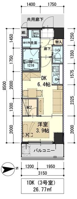 宮城県仙台市青葉区新坂町 北山駅 1DK マンション 賃貸物件詳細
