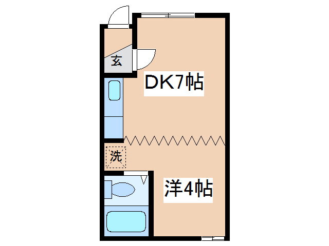 北海道釧路市鶴ケ岱２ 1DK アパート 賃貸物件詳細