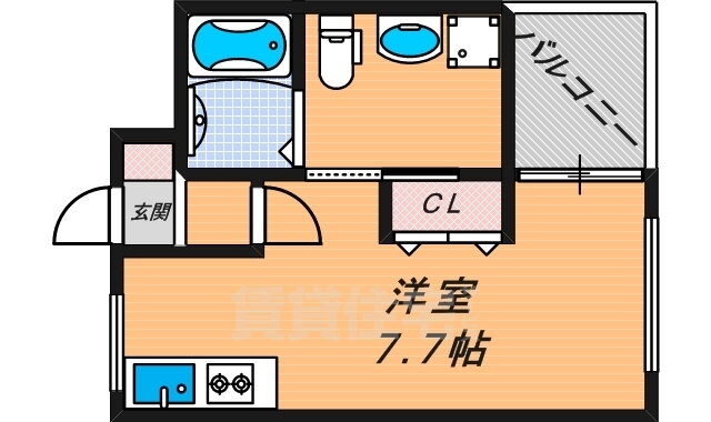 シャンテー宮之阪 1階 ワンルーム 賃貸物件詳細