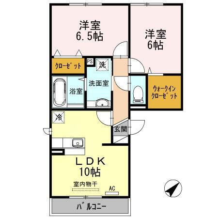 新潟県新潟市江南区亀田向陽２ 亀田駅 2LDK アパート 賃貸物件詳細