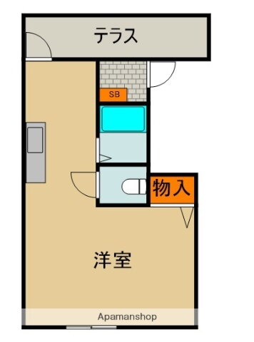 ベルク平代 3階 1K 賃貸物件詳細