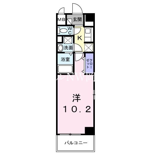 岡山県岡山市北区柳町１ 岡山駅 1K マンション 賃貸物件詳細