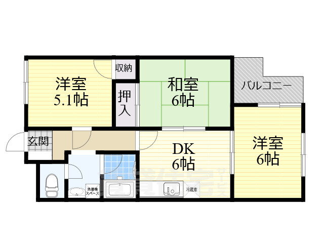 パークハイツ 3階 3DK 賃貸物件詳細