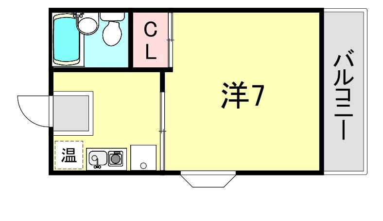 兵庫県神戸市兵庫区松原通３ 兵庫駅 1K マンション 賃貸物件詳細
