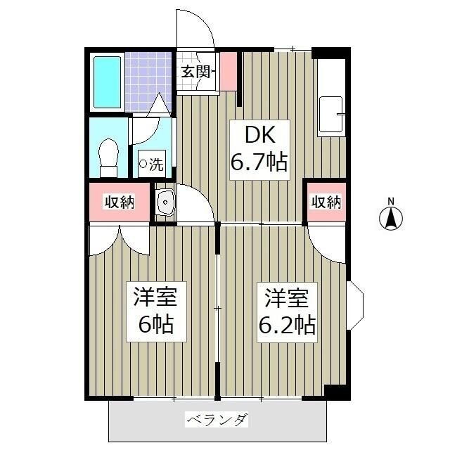 千葉県船橋市旭町３ 塚田駅 2DK マンション 賃貸物件詳細