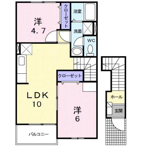 鹿児島県姶良市西餅田 帖佐駅 2LDK アパート 賃貸物件詳細