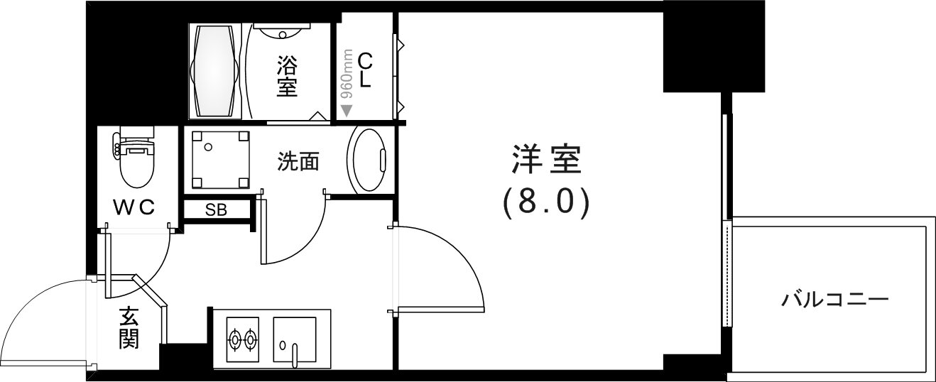 兵庫県神戸市兵庫区三川口町３ 兵庫駅 1K マンション 賃貸物件詳細