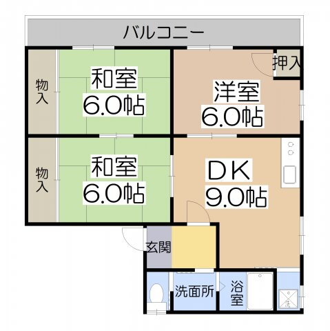 アッシュコート阿倍野 3階 3DK 賃貸物件詳細