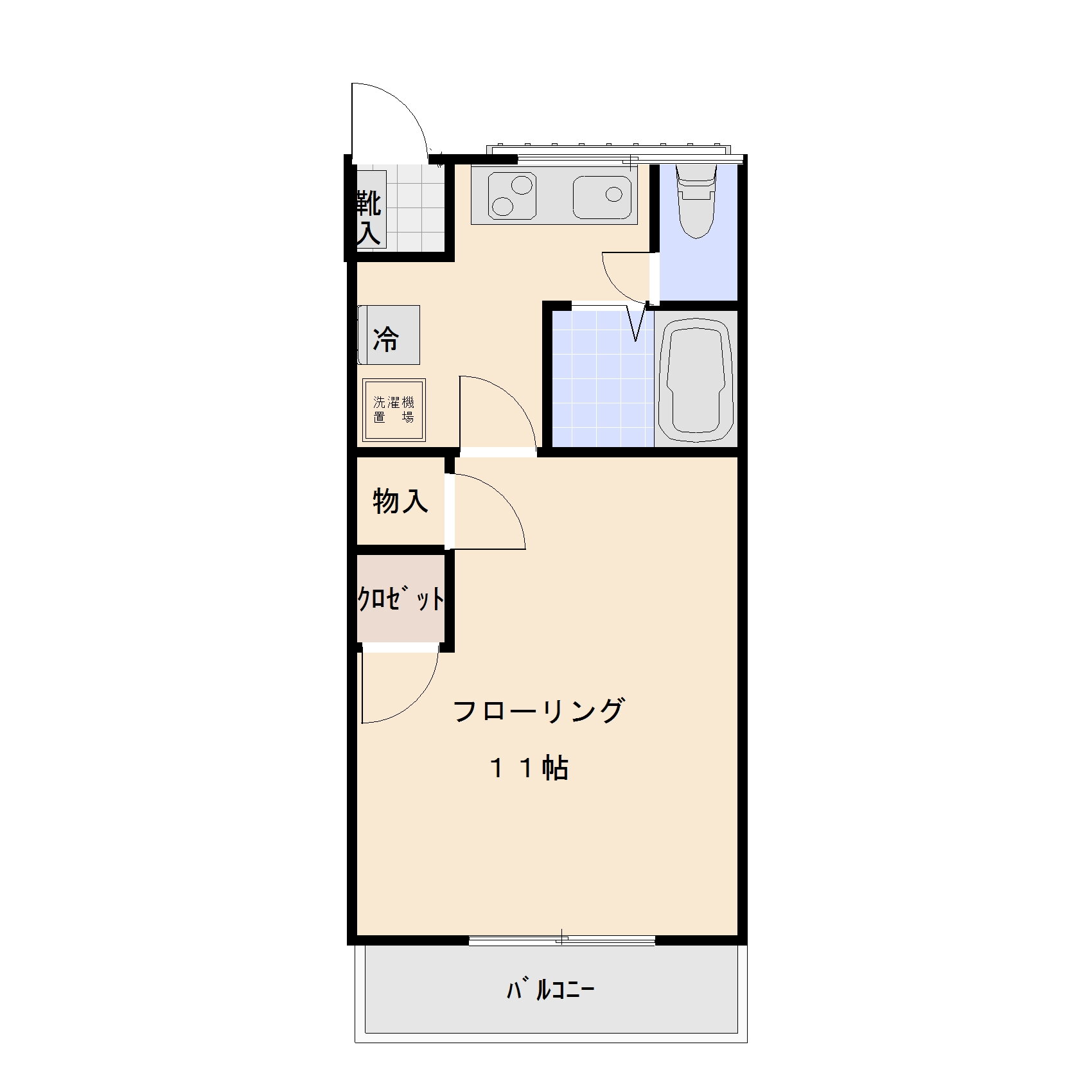 群馬県前橋市昭和町３ 中央前橋駅 1K アパート 賃貸物件詳細