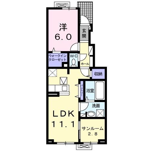 マルベリーライト前川ＩＩ 1階 1LDK 賃貸物件詳細