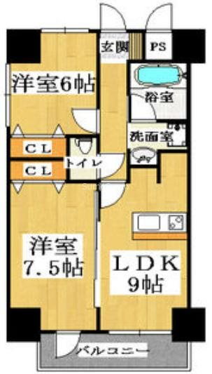 大阪府大阪市浪速区大国１ 大国町駅 2LDK マンション 賃貸物件詳細