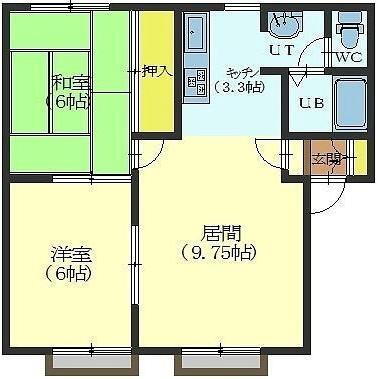 北海道北斗市七重浜１ 七重浜駅 2LDK アパート 賃貸物件詳細