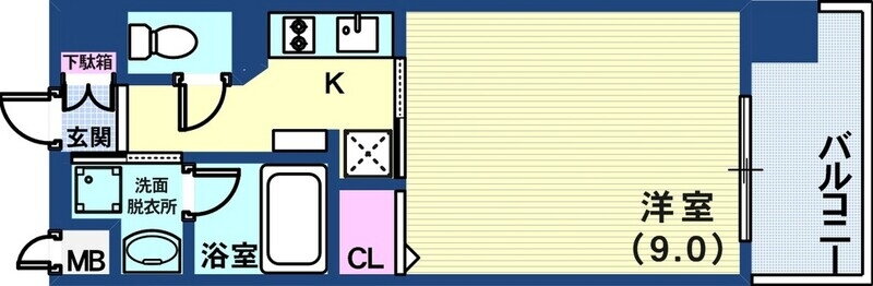 兵庫県神戸市中央区熊内橋通５ 新神戸駅 1K マンション 賃貸物件詳細