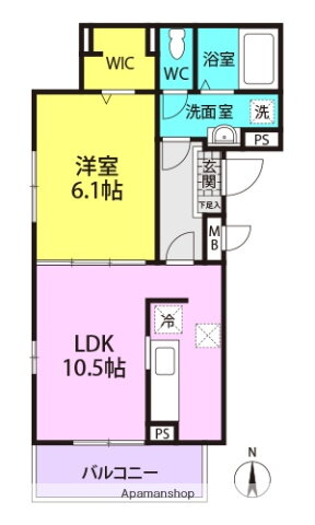 シャイン（大庄中通） 1階 1LDK 賃貸物件詳細