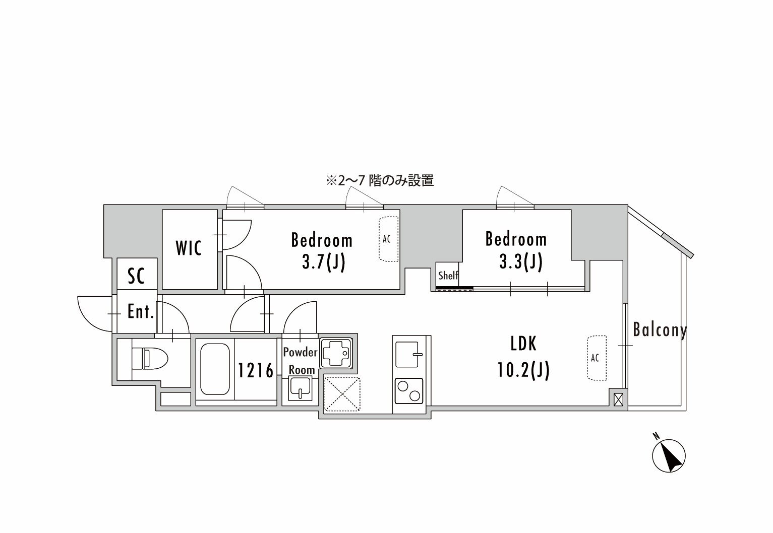 東京都台東区蔵前３ 蔵前駅 2LDK マンション 賃貸物件詳細