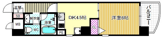 大阪府大阪市北区大淀中２ 福島駅 1DK マンション 賃貸物件詳細