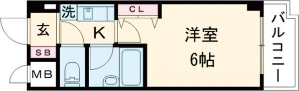 兵庫県神戸市中央区磯辺通４ 三ノ宮駅 1K マンション 賃貸物件詳細