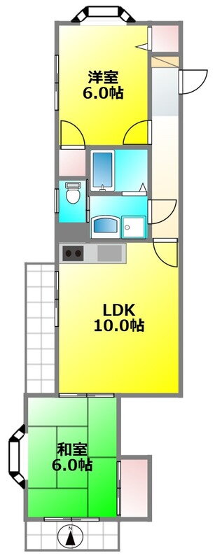 アート・ロッジ 3階 2LDK 賃貸物件詳細