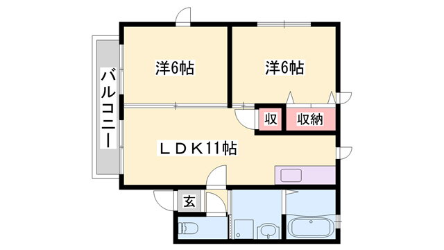 兵庫県姫路市青山 余部駅 2LDK アパート 賃貸物件詳細