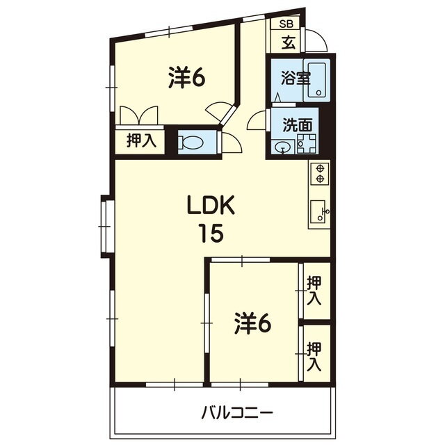 クリオコート６２ 3階 2LDK 賃貸物件詳細