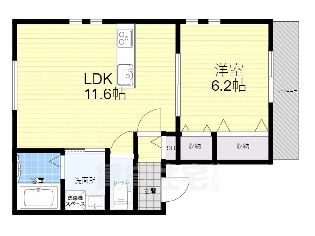 兵庫県宝塚市光明町 小林駅 1LDK アパート 賃貸物件詳細