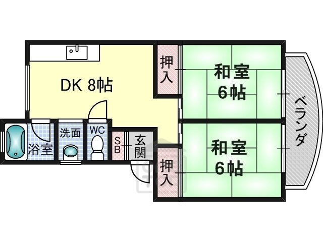 大阪府茨木市星見町 茨木市駅 2DK アパート 賃貸物件詳細