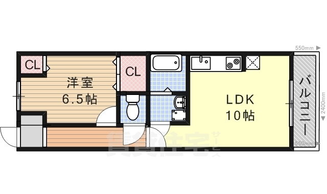 京都府京都市山科区西野大鳥井町 東野駅 1LDK アパート 賃貸物件詳細