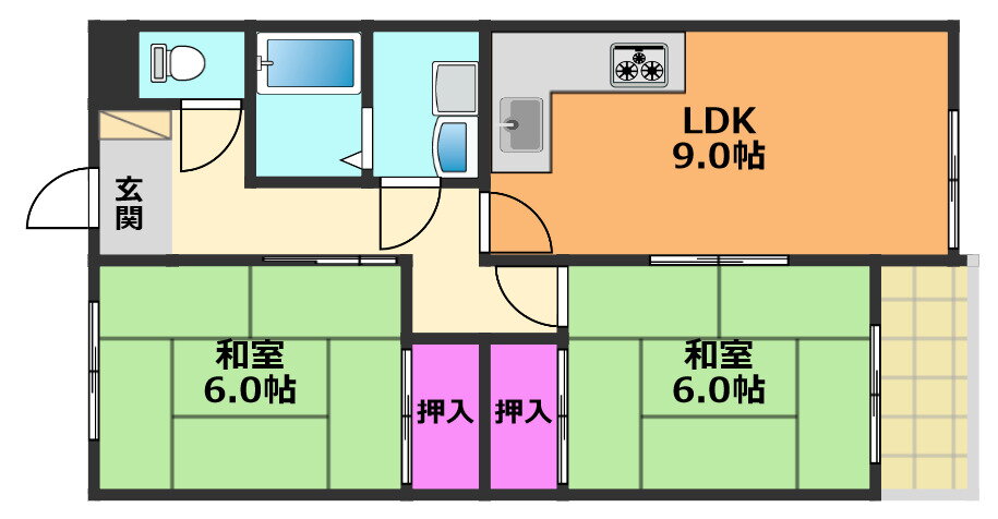 大阪府高槻市野田３ 高槻市駅 2LDK マンション 賃貸物件詳細