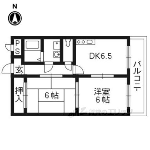 京都府京都市伏見区下鳥羽中三町 伏見桃山駅 2DK マンション 賃貸物件詳細