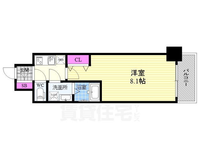 大阪府大阪市西区本田１ 阿波座駅 1K マンション 賃貸物件詳細