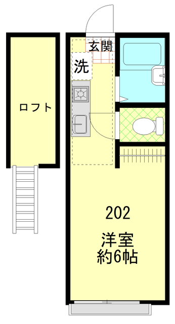 神奈川県横浜市神奈川区白幡上町 白楽駅 ワンルーム アパート 賃貸物件詳細