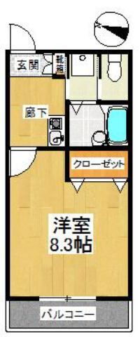 埼玉県狭山市入間川１ 狭山市駅 1K アパート 賃貸物件詳細