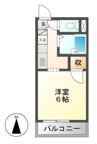 岐阜県岐阜市日野南３ 岐阜駅 1K アパート 賃貸物件詳細