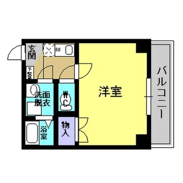 スプリングハイム 6階 1K 賃貸物件詳細