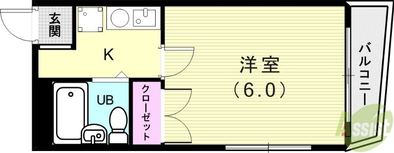 兵庫県神戸市垂水区本多聞２ 西舞子駅 1K マンション 賃貸物件詳細