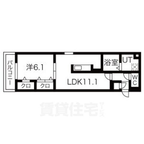 京都府京都市南区吉祥院井ノ口町 西大路駅 1LDK アパート 賃貸物件詳細