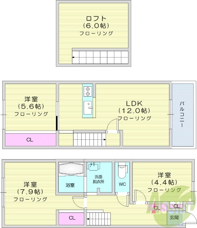 アンジュール 1階 3LDK 賃貸物件詳細