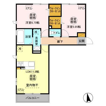 フローラ 3階 2LDK 賃貸物件詳細
