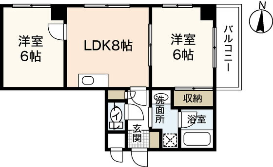広島県広島市中区広瀬北町 横川駅 2DK マンション 賃貸物件詳細